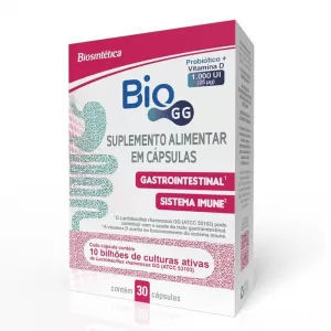 Bio GG Probiótico + Vitamina D 1.000 UI – 30 Cápsulas