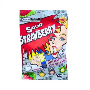 Bala Super Azeda Sour Strawberry 16G