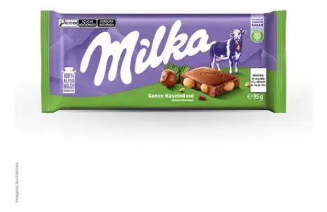 Milka Ao Leite Whole Hazelnut 95G