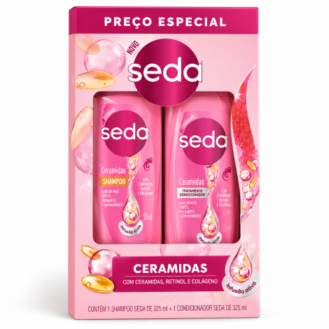 Kit Seda Ceramidas Shampoo 300ml + Condicionador 190ml